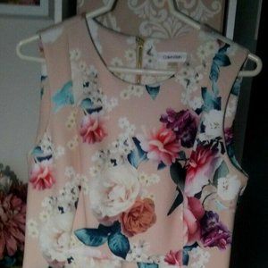 New Calvin Klein Size 12 Floral Dress